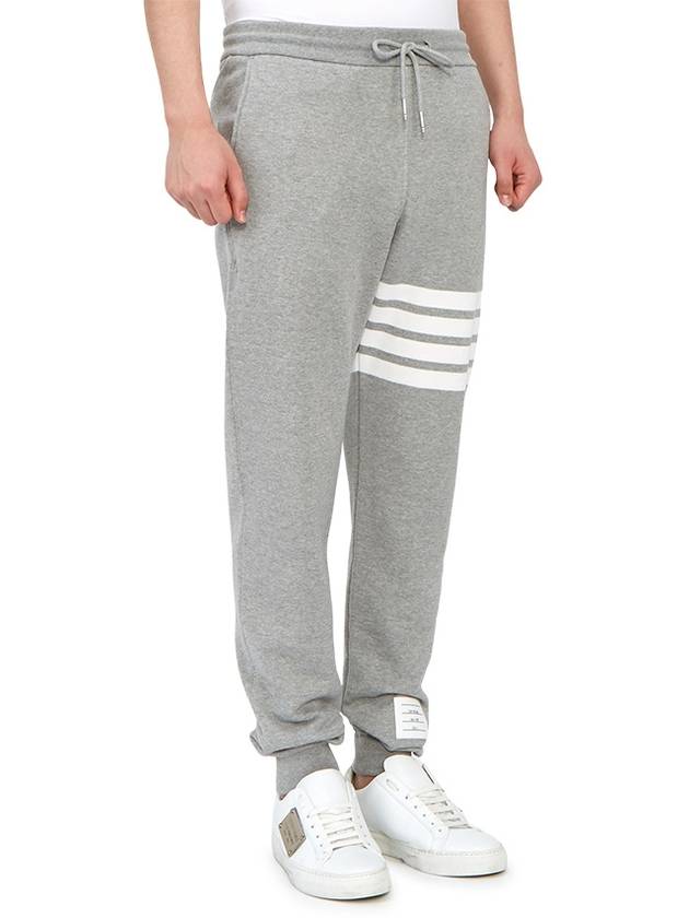 Men's Classic Loopback Engineered 4-Bar Sweatpants Light Grey - THOM BROWNE - BALAAN 4