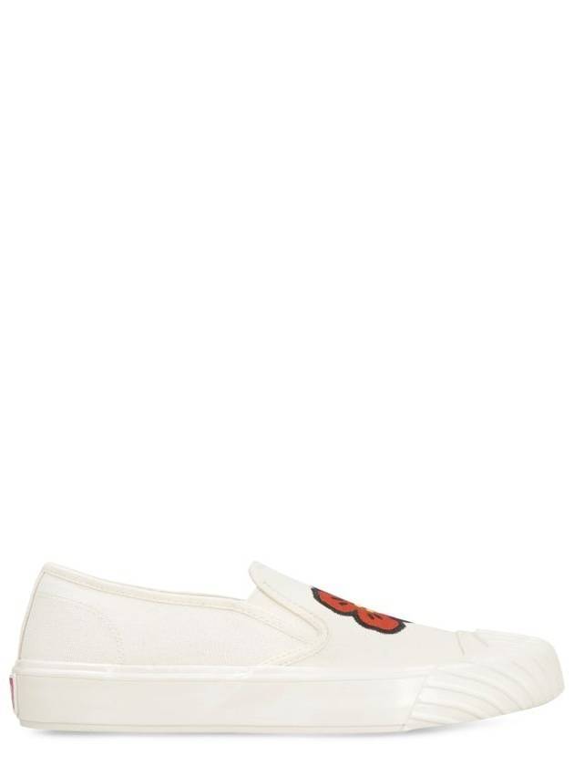 Women's School Embroidered Balk Flower Slip-On Cream - KENZO - BALAAN 2