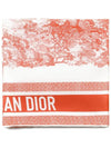 Toile de Jouy Sauvage 90 Square Scarf White Coral - DIOR - BALAAN 4