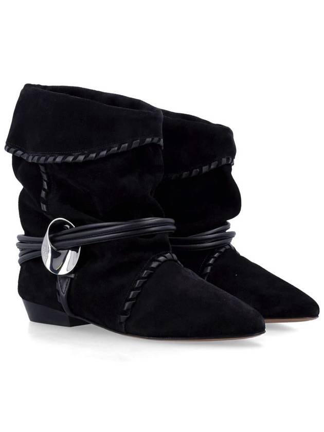 Selen suede middle boots black - ISABEL MARANT - BALAAN 3