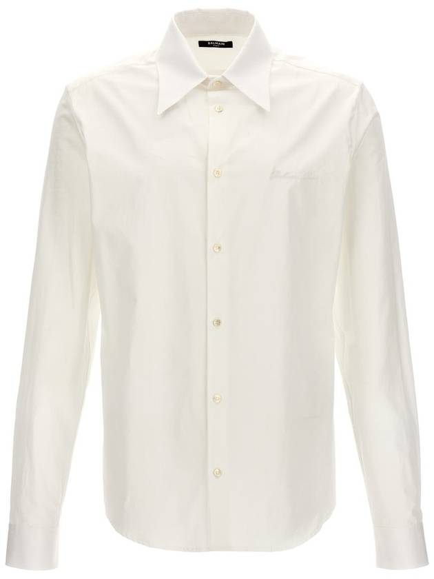 Balmain Logo Embroidery Shirt - BALMAIN - BALAAN 1