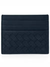 Intrecciato Weaving Card Wallet Navy - BOTTEGA VENETA - BALAAN 2