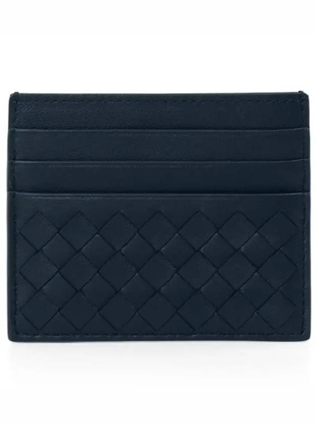 Intrecciato Weaving Card Wallet Navy - BOTTEGA VENETA - BALAAN 2