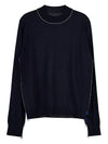 Work In Progress Wool Knit Top Navy - MAISON MARGIELA - BALAAN 2