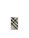 Check Zip Around Half Wallet Lichen - BURBERRY - BALAAN 1