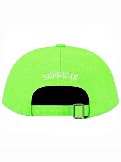 Pigmented Canvas S Logo 6 Panel Cap Lime SS23H117 - SUPREME - BALAAN 2