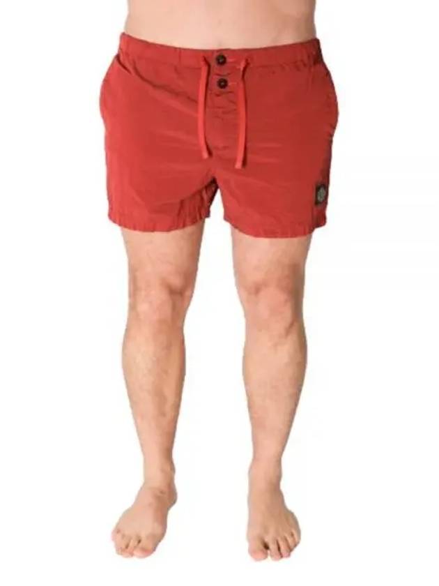 Swimming Nylon Trunk Shorts Red - STONE ISLAND - BALAAN 2