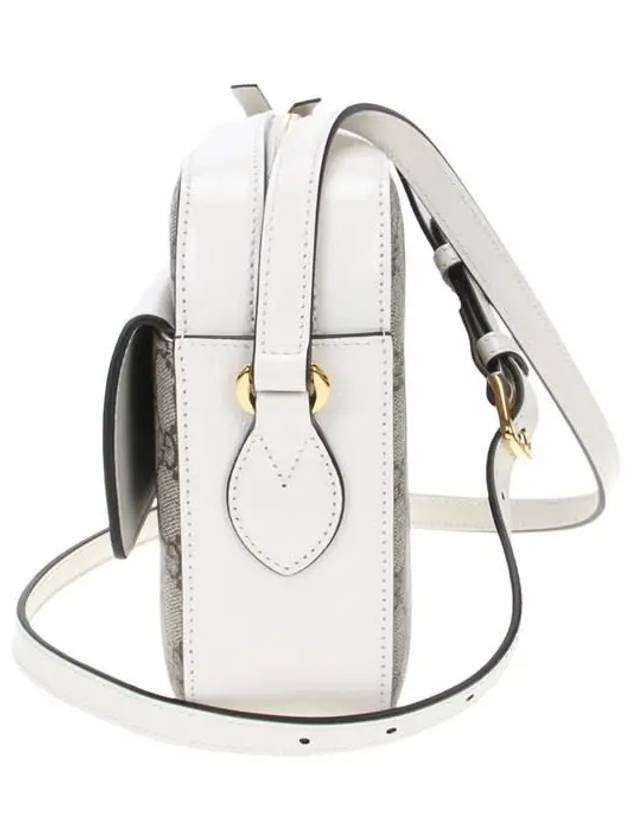 Horsebit 1955 Small Cross Bag Beige White - GUCCI - BALAAN 4