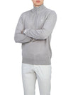 Kian Half Zip-Up Knit Top Melange Grey - J.LINDEBERG - BALAAN 6