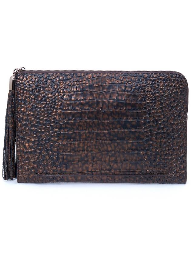 Francesco Large Clutch Bag Cafe Noir - DONIRAY - BALAAN 2