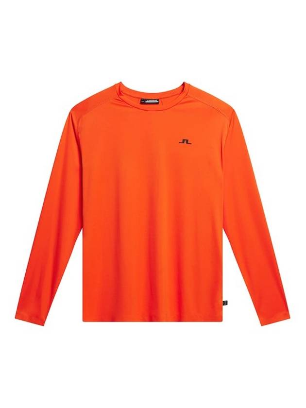 Men's Diamond Long Sleeve T-Shirt Orange - J.LINDEBERG - BALAAN 1