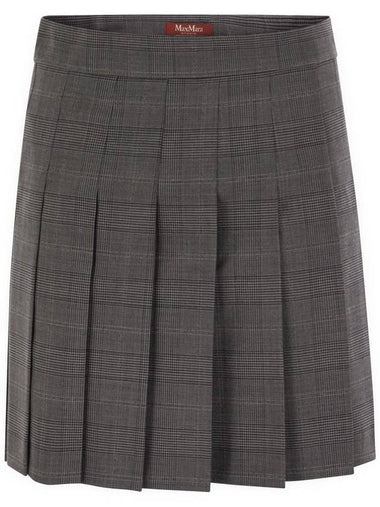 ALCUNO - Pleated short skirt in wool blend - MAX MARA - BALAAN 1