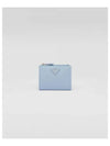 Small Saffiano Half Wallet Blue - PRADA - BALAAN 2