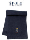 Polo Bare Rib Knit Scarf PC1269 433 - POLO RALPH LAUREN - BALAAN 1