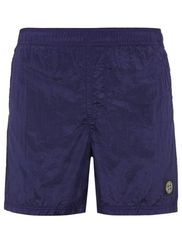 Men's Logo Patch Nylon Metal Swim Shorts Blue - STONE ISLAND - BALAAN 2