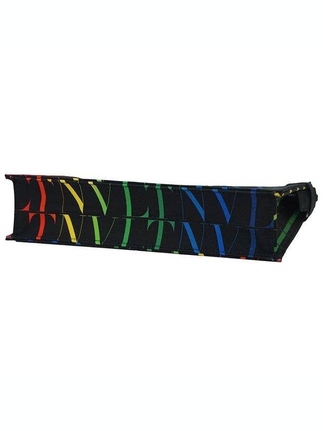 VLTN Logo Times Clutch Bag Black - VALENTINO - BALAAN 4