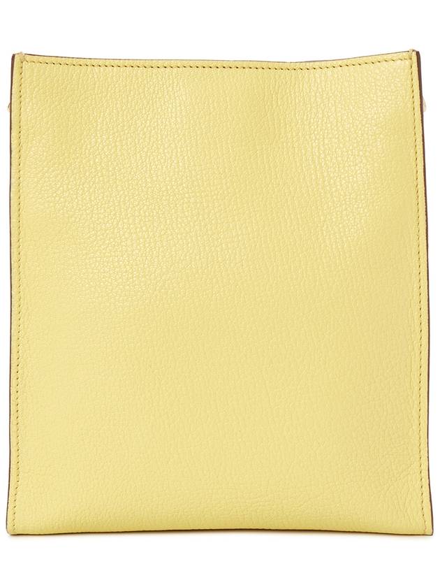 Madras Leather Shoulder Bag Lemon Yellow - MIU MIU - BALAAN 5