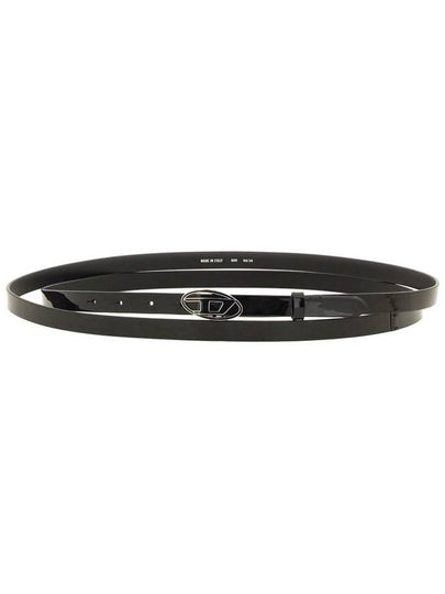 B 1DR 15 Patent Leather Belt Black - DIESEL - BALAAN 2