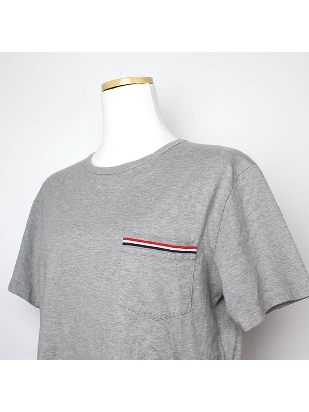 Thom Browne Melange Gray T Shirt 55 - THOM BROWNE - BALAAN 4