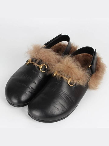 Men s Horsebit Fur Slippers 8 5 275 - GUCCI - BALAAN 1