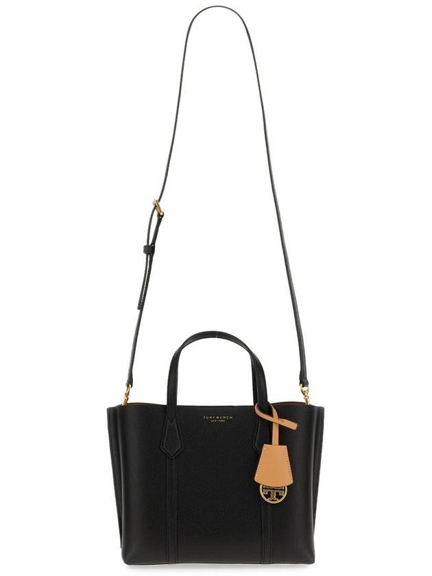 Perry Triple Compartment Small Tote Bag Black - TORY BURCH - BALAAN 7