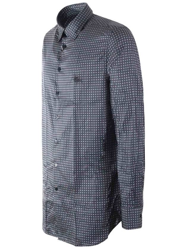 long sleeve shirt 1K5265754 200 GRIGIO SCURO BLU SCURO - ETRO - BALAAN 3