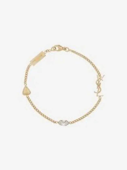 Opyum Heart Chain Bracelet Gold - SAINT LAURENT - BALAAN 2