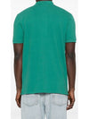 Fox Head Patch Cotton Polo Shirt Green - MAISON KITSUNE - BALAAN 3