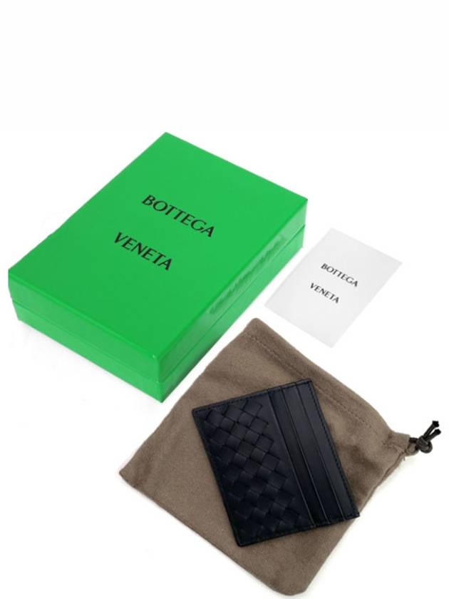 Intrecciato Weaving Card Wallet Black - BOTTEGA VENETA - BALAAN 7