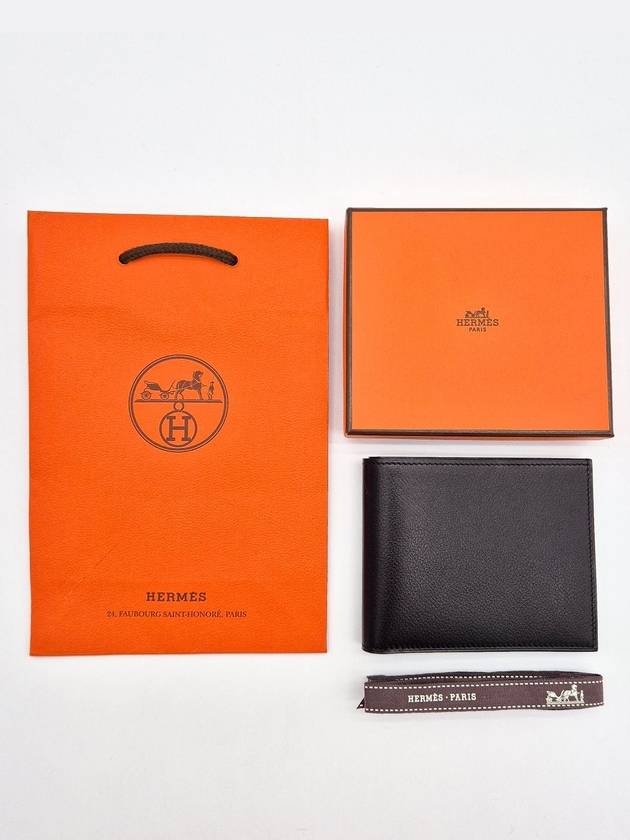 Citizen Twill Compact Card Wallet Noir - HERMES - BALAAN 6