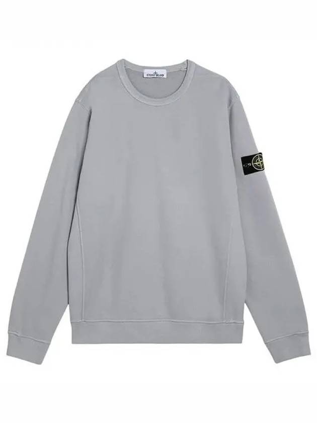 Wappen Patch Crew Neck Cotton Sweatshirt Grey - STONE ISLAND - BALAAN 2