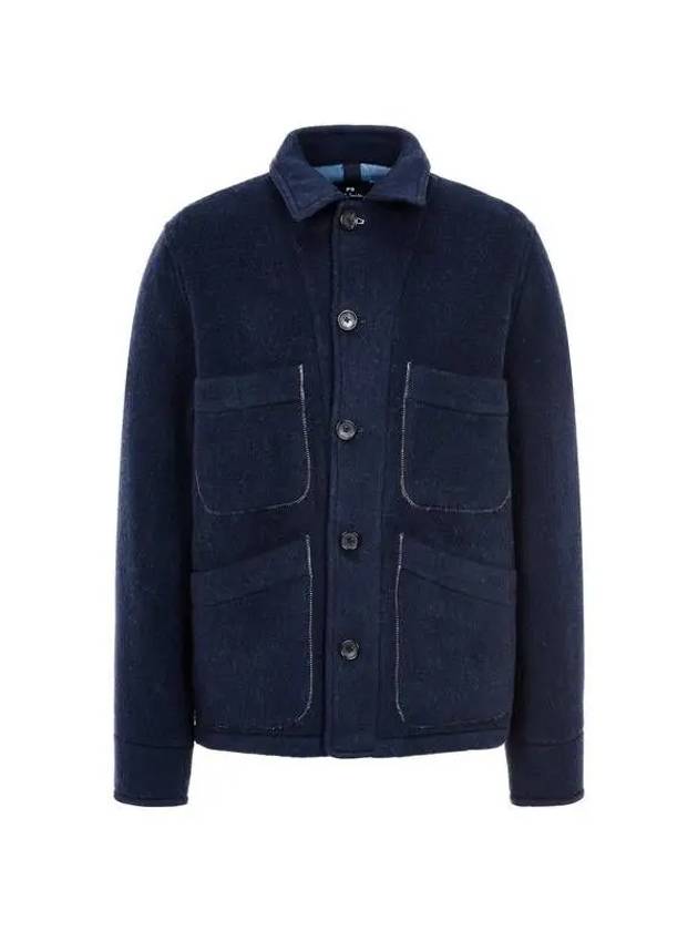 PS Hairy Patch Pocket Jacket Navy 271317 - PAUL SMITH - BALAAN 1