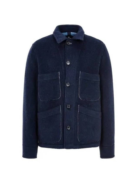 PS Hairy Patch Pocket Jacket Navy 271317 - PAUL SMITH - BALAAN 1