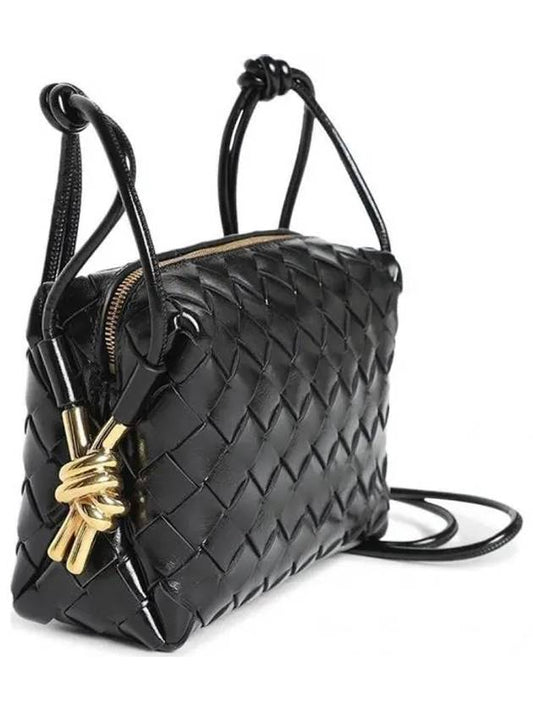 Intrecciato Loop Camera Mini Shoulder Bag Black - BOTTEGA VENETA - BALAAN 2