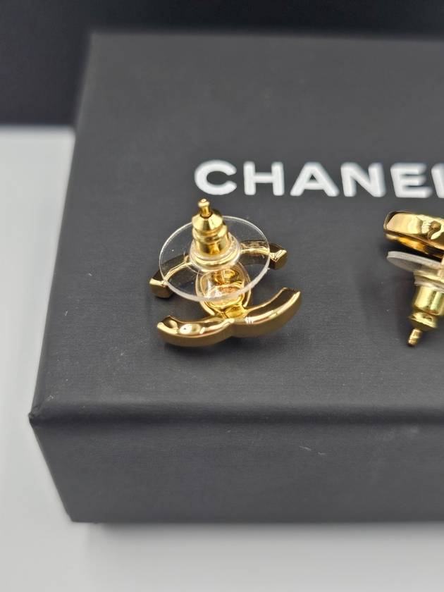 CC logo crystal earrings gold - CHANEL - BALAAN 4