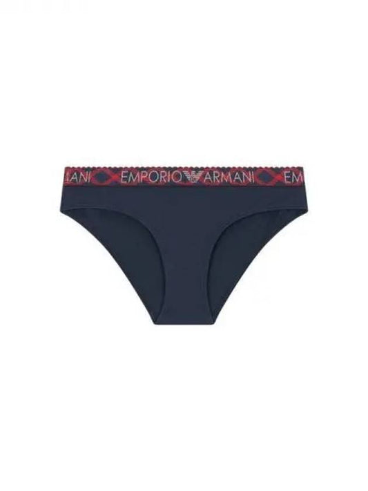 UNDERWEAR Women s Scallop Logo Banding Briefs Navy 270361 - EMPORIO ARMANI - BALAAN 1