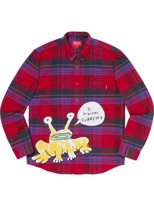 Daniel Johnston Plaid Shirt Red - SUPREME - BALAAN 1