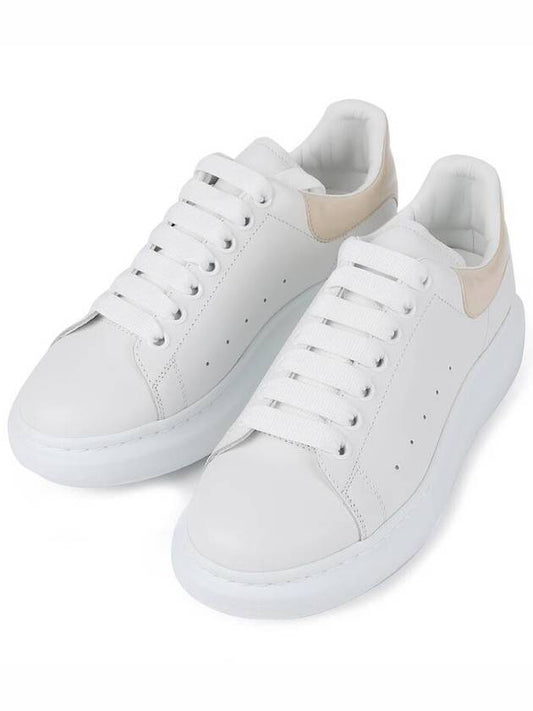 Men's Gloss Heel Tab Wedge Sole Low Top Sneakers White - ALEXANDER MCQUEEN - BALAAN 2