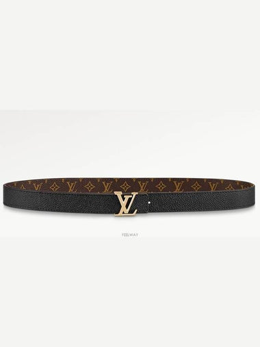 LV Iconic 25mm Reversible Leather Belt Black - LOUIS VUITTON - BALAAN 1