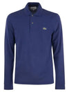 Men's Original Cotton Long Sleeve Polo Shirt Blue - LACOSTE - BALAAN 2