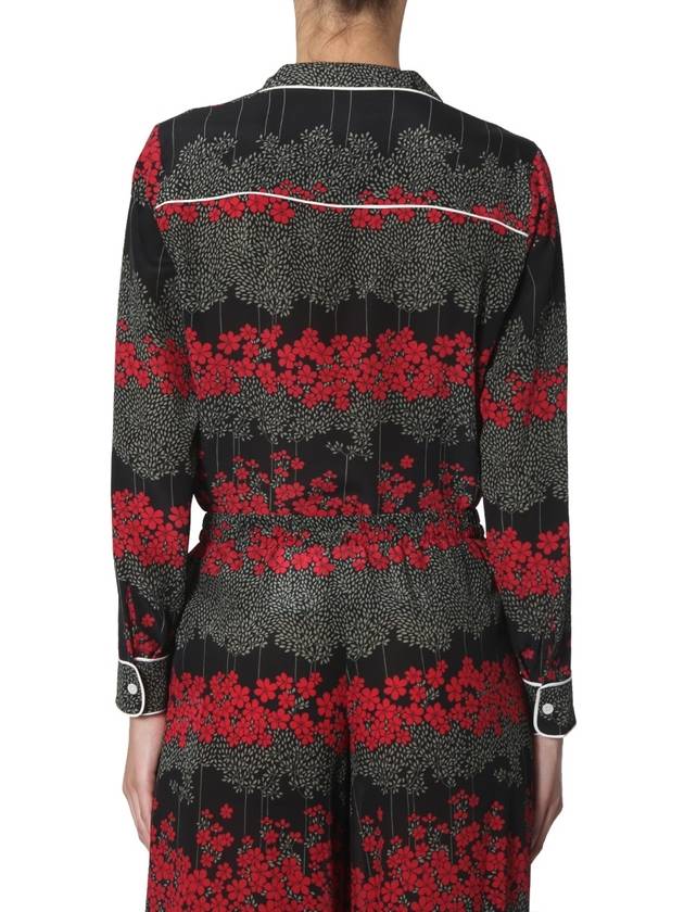 Shirt WITH Dreaming Peony Print SR3AB1754A10NO B0040168070 - RED VALENTINO - BALAAN 4