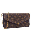 Women s M61276 Monogram Canvas Pochette Felicie Chain Crossbody Bag - LOUIS VUITTON - BALAAN 2