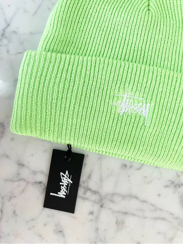 Graffiti Tall Beanie ST725025 Lime ONE SIZE - STUSSY - BALAAN 5