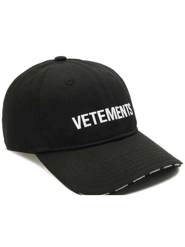 Iconic Logo Ball Cap Black - VETEMENTS - BALAAN 2