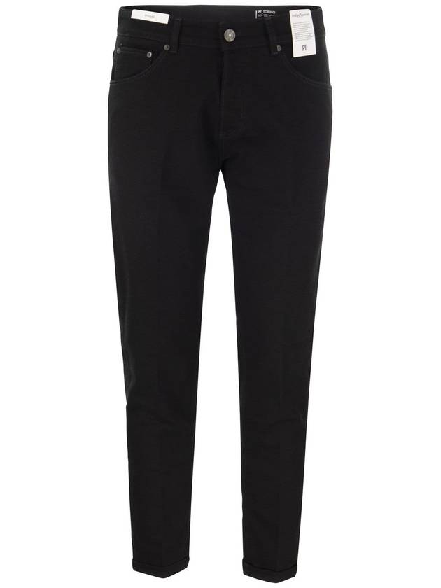 Reggae slim fit straight pants black - PT TORINO - BALAAN 2