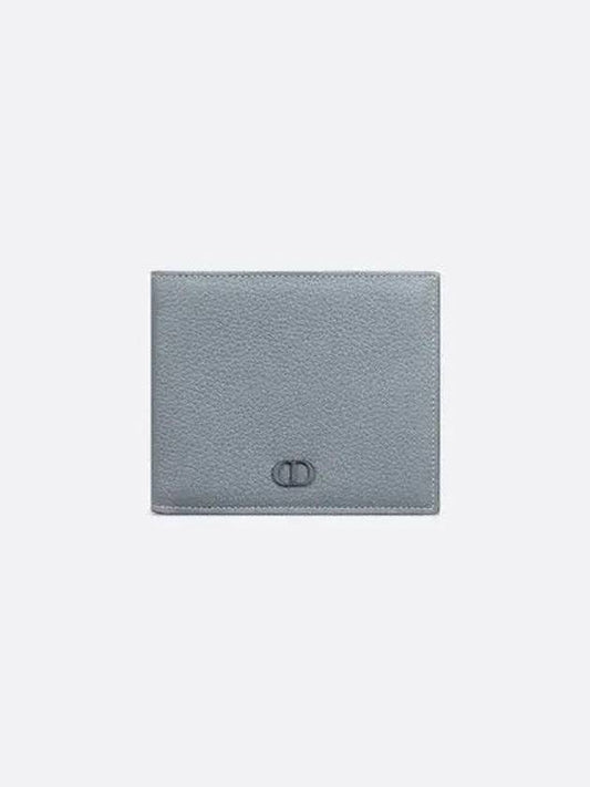 Grain Leather Signature Half Wallet Grey - DIOR - BALAAN 2