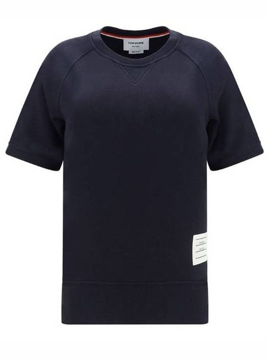 three stripe tab short sleeve t-shirt navy - THOM BROWNE - BALAAN 2