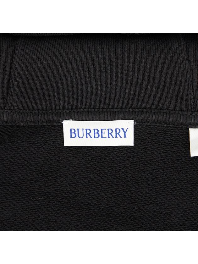 Check Label Zip Up Hoodie Black - BURBERRY - BALAAN 10