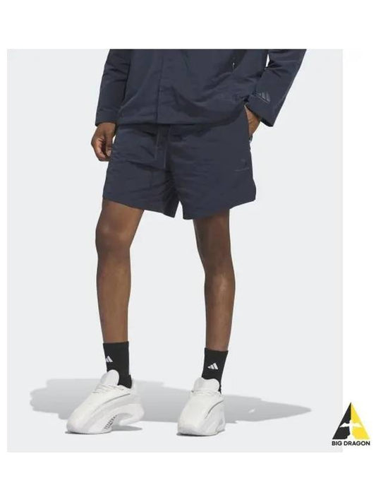 adidas Basketball Woven Short Pants Deep Navy IY0025 - ADIDAS - BALAAN 1