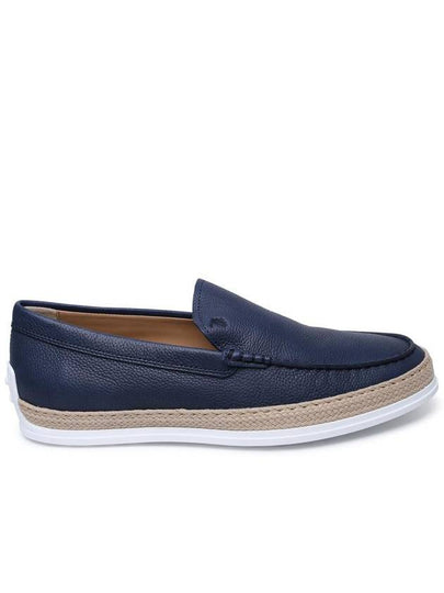 Stamping Monogram Leather Loafers Navy - TOD'S - BALAAN 2